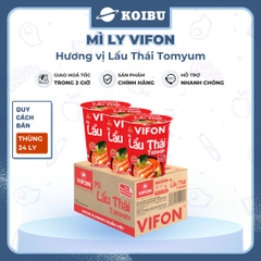 VIFON - Mì ly Vifon hương vị Lẩu Thái Tomyum - Mì ly vị lẩu Thái Tomyum, Mì lẩu Thái Tomyum ly 60g - 60g/ly - 00231