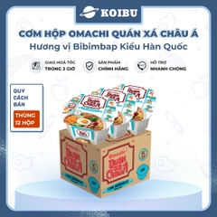 MASAN - Cơm Omachi quán xá châu Á hương vị Bibimbap Hàn Quốc, Cơm tự chín Bibimbap Hàn Quốc Omachi - 192g/hộp - 00781