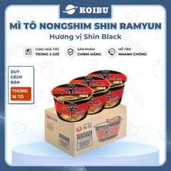 NONGSHIM - Mì tô Shin Ramyun Black, tô Nongshim Shin Black Ramyun, mì tô ăn liền Hàn Quốc Shin Ramyun - 00133