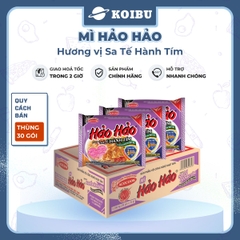 ACECOOK - Mì Hảo Hảo Sa Tế Hành Tím - Mì ăn liền Hảo Hảo hương vị Sa tế hành tím  (Hảo Hảo sate/ Hảo Hảo satay / Hảo Hảo Sa te hành tím) - 00007
