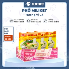 COLUSA - Phở Gà Miliket, Phở Miliket gà, Phở gà gói Miliket, Phở gà ăn liền, Phở vị gà Miliket - 60g/gói - 00099