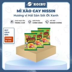 NISSIN - Mì xào cay Nissin hương vị Hải sản sốt ớt xanh, Mì xào hải sản sốt ớt xanh Nissin ăn liền - 72g/gói - 00092