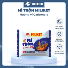 COLUSA - Mì trộn Miliket hương vị Carbonara, Mì trộn Carbonara Miliket, Mì Miliket trộn Cabonara - 117g/gói - 00555