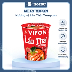 VIFON - Mì ly Vifon hương vị Lẩu Thái Tomyum - Mì ly vị lẩu Thái Tomyum, Mì lẩu Thái Tomyum ly 60g - 60g/ly - 00231