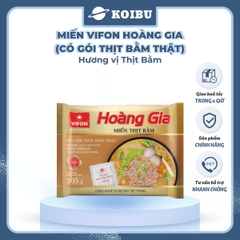 VIFON - Miến Hoàng Gia hương vị Thịt bằm (có gói thịt bằm thật), Miến thịt bằm Vifon Hoàng Gia - 105g/gói - 00185
