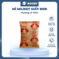 COLUSA - Mì Miliket gói giấy đen hương vị Tôm, Mì tôm gói giấy đen Miliket, Mì giấy Miliket Colusa - 65g/gói - 00090