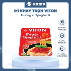 VIFON - Mì khay trộn Vifon hương vị Spaghetti (có gói xốt Saghetti), Mì xào spaghetti Vifon khay - 90g/khay - 00242