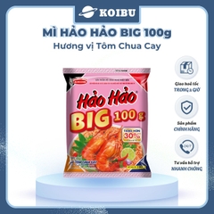 ACECOOK - Mì Hảo Hảo Big 100 Tôm Chua Cay - Mì Big 100 Hảo Hảo, Mì gói Big 100 tôm chua cay - 100g/gói - 00485