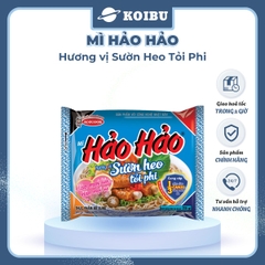ACECOOK - Mì Hảo Hảo hương vị Sườn Heo Tỏi Phi - Mì ăn liền Hảo Hảo sườn heo tỏi phi (Hảo Hảo gói xanh dương) - 73g/gói - 00002