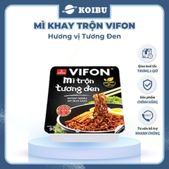 VIFON - Mì khay trộn Vifon hương vị Tương đen (có gói xốt Tương đen), Mì xào tương đen Vifon khay - 90g/khay - 00240