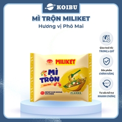 COLUSA - Mì trộn Miliket hương vị Phô mai, Mì trộn Phô mai Miliket, Mì Miliket trộn Phô mai ăn liền  - 117g/gói - 00553