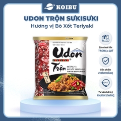 ACECOOK - Mì trộn Udon Sưkisưki hương vị Bò xốt Teriyaki, Mì Udon Sưki Sưki trộn, Mì udon Suki Acecook - 82g/gói - 00037