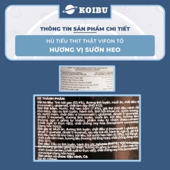 VIFON - Hủ tiếu thịt thật tô Vifon Sườn heo, Hủ tiếu sườn heo thịt thật Vifon tô hủ tiếu ăn liền - 90g/tô - 00415