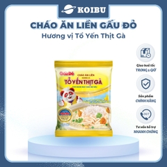 ASIAFOODS - Cháo ăn liền Gấu đỏ hương vị Tổ yến thịt gà, Cháo tổ yến Gấu đỏ thịt gà, Cháo yến Gấu Đỏ - 50g/gói - 00342
