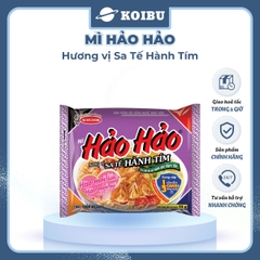 ACECOOK - Mì Hảo Hảo Sa Tế Hành Tím - Mì ăn liền Hảo Hảo hương vị Sa tế hành tím  (Hảo Hảo sate/ Hảo Hảo satay / Hảo Hảo Sa te hành tím) - 00007