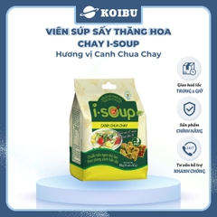 NFC - Viên súp sấy thăng hoa I-Soup hương vị Canh chua chay, Canh chua I-Soup, Canh ăn liền I Soup - 50g/lốc - 00725
