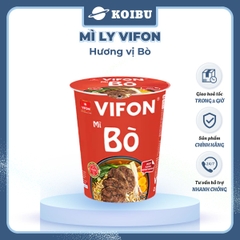 VIFON - Mì ly Vifon hương vị Bò - Mì ly ăn liền vị Bò Vifon, Vifon mì ly hương vị Bò 60g - 60g/ly - 00228