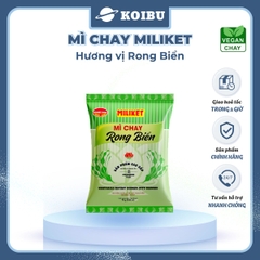 COLUSA - Mì chay Miliket hương vị Rong biển, Mì chay rong biển Miliket, Mì Miliket chay rong biển - 75g/gói - 00585