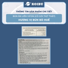 VIFON - Bún Bò Huế Vifon thịt thật, Bún Bò Huế thịt thật Vifon, Bún Bò Huế ăn liền Vifon, Bún Vifon - 90g/gói - 00889