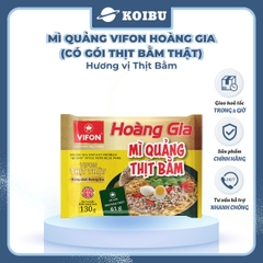 VIFON - Mì Hoàng Gia hương vị Mì quảng thịt bằm (có thịt thật), Vifon Mì quảng Hoàng Gia Vifon - 130g/gói - 00209