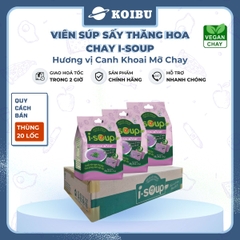 NFC - Viên súp sấy thăng hoa I-Soup hương vị Canh khoai mỡ chay, Canh khoai mỡ I-Soup ăn liền - 55g/lốc - 00724