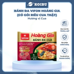 VIFON – Bánh Đa Hoàng Gia hương vị cua (có gói riêu cua thật) - Bánh Đa Cua Hoàng Gia - 120g/gói - 00140