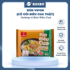 VIFON - Bún Vifon hương vị Bún riêu cua (có cua thật), Bún riêu Vifon, Vifon bún riêu cua Vifon - 80g/gói - 00143