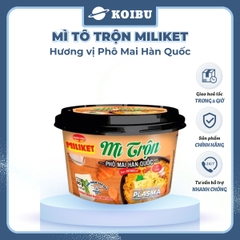 COLUSA - Mì tô trộn Miliket hương vị Phô mai Hàn Quốc, Mì trộn Miliket Phô mai Hàn Quốc, Mì Miliket - 105g/tô - 00566