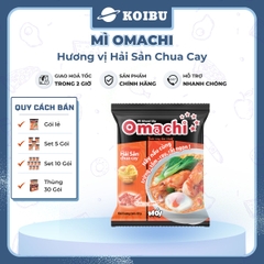 MASAN - Mì khoai tây Omachi vị Hải sản Chua Cay, mì Omachi ăn liền, mì hải sản, mì khoai tây ăn liền - 80g/ly - 00509
