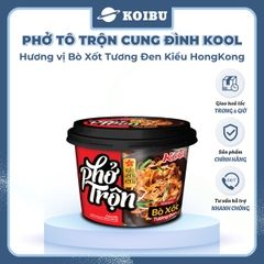 AFOTECH - Phở trộn Cung Đình Kool tô bò tương đen kiểu Hồng Kông - Phở Cung Đình Kool tô trộn bò tương đen Hongkong - Tô Cung Đình Kool phở ăn liền (Micoem) - 80g/tô - 00323