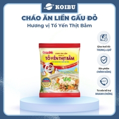 ASIAFOODS - Cháo ăn liền Gấu đỏ hương vị Tổ yến thịt bằm, Cháo tổ yến Gấu đỏ thịt bằm, Cháo yến Gấu Đỏ - 50g/gói - 00341