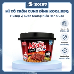 AFOTECH - Mì TÔ trộn Cung Đình Kool hương vị BBQ sườn nướng kiểu Hàn Quốc - Tô Cung Đình Kool BQQ sườn nướng kiểu Hàn Quốc - Cung Đình Kool Tô Mì ăn liền Micoem - 105g/tô - 00322