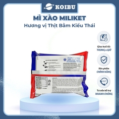 COLUSA - Mì xào Miliket hương vị Thịt bằm kiểu Thái, Mì trộn thịt bằm kiểu Thái Miliket Mì ăn liền - 85g/gói - 00853