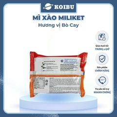 COLUSA - Mì xào Miliket hương vị Bò cay, Miliket Mì xào ăn liền Miliket, Mì trộn Bò cay Miliket