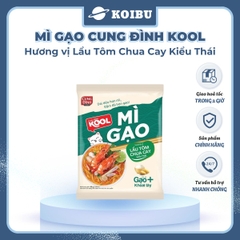 AFOTECH - Mì gạo Cung Đình Kool Lẩu tôm chua cay kiểu Thái, Mì gạo tôm chua cay thái Cung Đình Kool - 82g/gói - 00305