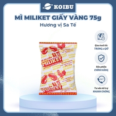 COLUSA - Mì Miliket giấy vàng gói 75g hương vị Sa tế, Mì giấy Miliket sate, Mì gói giấy vàng sa tế Miliket - 75g/gói - 00091