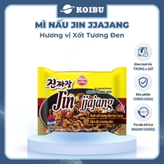 OTTOGI - Mì nấu Jin Jjajang hương vị trộn Xốt tương đen, Mì Sốt tương đen Jin, Mì trộn Jin Jjajang - 135g/gói - 00529