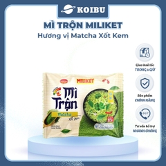 COLUSA - Mì trộn Miliket Matcha xốt kem, Mì gói Miliket trộn Matcha sốt kem, Mì trộn Colusa Trà xanh - 117g/gói - 00080