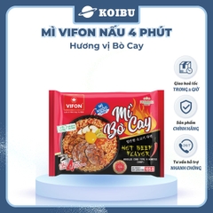 VIFON – Mì Vifon nấu 4 phút hương vị bò cay - Mì gói Vifon, Mì nấu Vifon, Mì nấu vị bò cay, Mì bò cay Vifon, Mì nấu 4 phút hương vị bò cay, Mì Vifon bò cay nấu 4 phút, Mì Vifon nấu ăn liền - 105g/gói - 00221