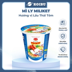 COLUSA - Mì ly Miliket hương vị Lẩu Thái Tôm, Mì Miliket ly Lẩu Thái Tôm, Mì lẩu thái tôm ly Miliket - 65g/ly - 00079