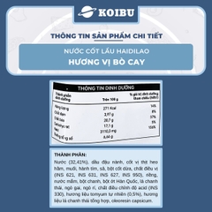 HAIDILAO - Nước cốt lẩu Haidilao vị bò cay, nước cốt lẩu bò cay Haidilao lẩu Trùng Khánh Haidilao - 150g/gói - 00884