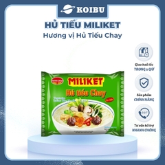 COLUSA - Hủ tiếu Miliket hương vị Chay, Miliket hủ tiếu chay gói, Hủ tíu chay ăn liền Miliket - 65g/gói - 00123