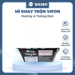 VIFON - Mì khay trộn Vifon hương vị Tương đen (có gói xốt Tương đen), Mì xào tương đen Vifon khay - 90g/khay - 00240