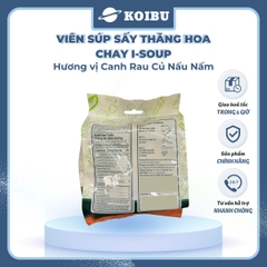 NFC - Viên súp ăn liền sấy thăng hoa I-Soup hương vị Canh rau củ nấu nấm ISoup, Canh I-Soup ăn liền - 35g/lốc - 00803