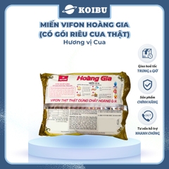 VIFON - Miến Hoàng Gia hương vị Cua (có gói riêu cua thật), Miến cua Hoàng Gia, Miến cua Vifon - 105g/gói - 00184