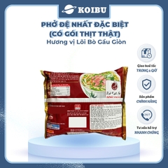 ACECOOK - Đệ Nhất phở đặc biệt lõi bò gầu giòn (có gói thịt thật), phở bò Đệ Nhất lõi bò gàu giòn, phở ăn liền Đệ Nhất - 108g/gói - 00514