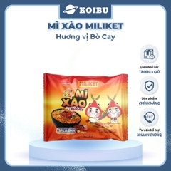 COLUSA - Mì xào Miliket hương vị Bò cay, Miliket Mì xào ăn liền Miliket, Mì trộn Bò cay Miliket