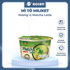 COLUSA - Mì trộn Miliket Matcha xốt kem, Mì gói Miliket trộn Matcha sốt kem, Mì trộn Colusa Trà xanh - 90g/tô - 00036