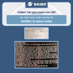 VIFON - Hủ tiếu thịt thật tô Vifon Nam Vang, Hủ tiếu Nam Vang thịt thật Vifon tô hủ tiếu ăn liền - 90g/tô - 00414