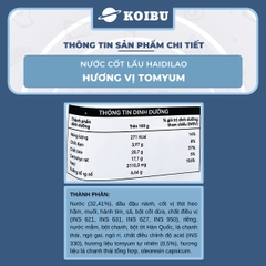 HAIDILAO - Nước cốt lẩu vị Tomyum Haidilao, nước cốt lẩu Thái Tomyum Haidilao, cốt lẩu Tomyum chua cay - 200g/gói - 00885